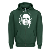 Sports Green halloween horror myers Zipper Hoodie - artisFamous