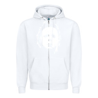 White halloween horror myers Zipper Hoodie - artisFamous