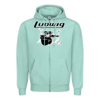 Seafoam ludwig drum Zipper Hoodie - artisFamous