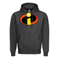 Charcoal Heather top incredibles Zipper Hoodie - artisFamous