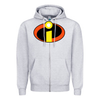 Heather Grey top incredibles Zipper Hoodie - artisFamous