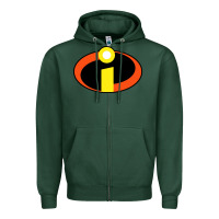 Sports Green top incredibles Zipper Hoodie - artisFamous