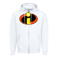 White top incredibles Zipper Hoodie - artisFamous