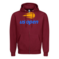 Burgundy us open Zipper Hoodie - artisFamous