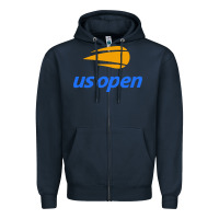 Navy us open Zipper Hoodie - artisFamous