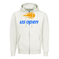 Oatmeal Heather us open Zipper Hoodie - artisFamous