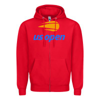 Red us open Zipper Hoodie - artisFamous