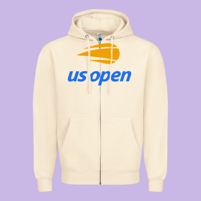 Us Open Zipper Hoodie Designed By Artisfamous