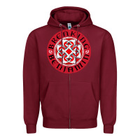 Burgundy breaking benjamin stone Zipper Hoodie - artisFamous