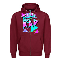 Burgundy 1980's style totally rad 80s casual  v.10.1 tank top Zipper Hoodie - artisFamous