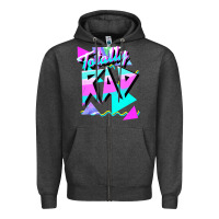 Charcoal Heather 1980's style totally rad 80s casual  v.10.1 tank top Zipper Hoodie - artisFamous