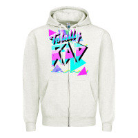 Oatmeal Heather 1980's style totally rad 80s casual  v.10.1 tank top Zipper Hoodie - artisFamous
