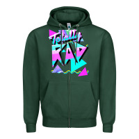 Sports Green 1980's style totally rad 80s casual  v.10.1 tank top Zipper Hoodie - artisFamous