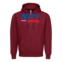 Burgundy natty daddy Zipper Hoodie - artisFamous
