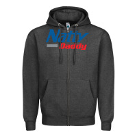 Charcoal Heather natty daddy Zipper Hoodie - artisFamous