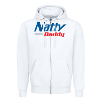 White natty daddy Zipper Hoodie - artisFamous