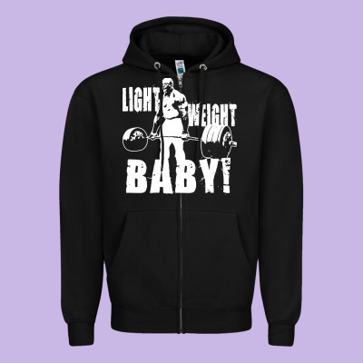 American Bodybuilder Zipper Hoodie Designed By Artisfamous