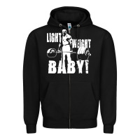 Black American bodybuilder Zipper Hoodie - artisFamous