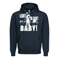 Navy American bodybuilder Zipper Hoodie - artisFamous