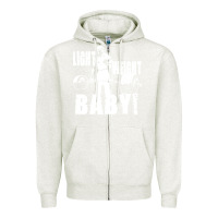 Oatmeal Heather American bodybuilder Zipper Hoodie - artisFamous