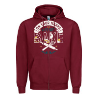 Burgundy on your marks get set bake Zipper Hoodie - artisFamous