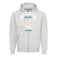 Dove Grey on your marks get set bake Zipper Hoodie - artisFamous