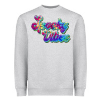 Heather Grey spooky vibes Heavyweight Sweatshirt - JahusDesignShop