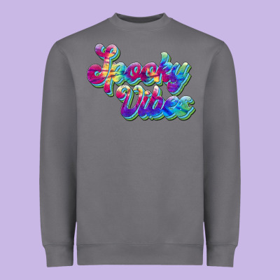 Spooky Vibes Heavyweight Sweatshirt Designed By Jahusdesignshop