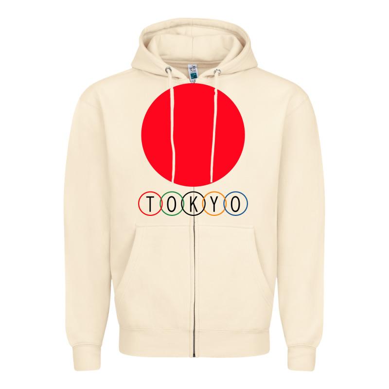 Japan Flag Olympics Zipper Hoodie by artisFamous | Teevron