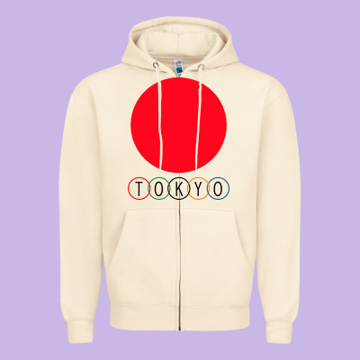 Japan Flag Olympics Zipper Hoodie Designed By Artisfamous