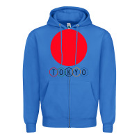 True Royal Japan Flag Olympics Zipper Hoodie - artisFamous