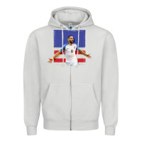 Dove Grey Usmnt Zipper Hoodie - artisFamous
