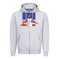 Heather Grey Usmnt Zipper Hoodie - artisFamous