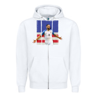 White Usmnt Zipper Hoodie - artisFamous