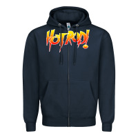 Navy rowdy roddy piper hot rod vintage, Zipper Hoodie - artisFamous