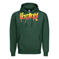 Sports Green rowdy roddy piper hot rod vintage, Zipper Hoodie - artisFamous