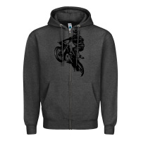 Charcoal Heather motocross dirt bike design got dirt Zipper Hoodie - artisFamous