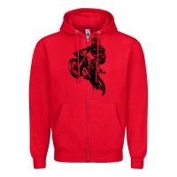 Red motocross dirt bike design got dirt Zipper Hoodie - artisFamous