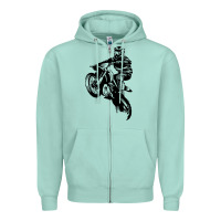 Seafoam motocross dirt bike design got dirt Zipper Hoodie - artisFamous