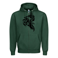 Sports Green motocross dirt bike design got dirt Zipper Hoodie - artisFamous
