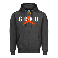 Charcoal Heather goku Zipper Hoodie - artisFamous
