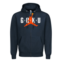 Navy goku Zipper Hoodie - artisFamous