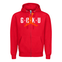 Red goku Zipper Hoodie - artisFamous