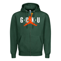 Sports Green goku Zipper Hoodie - artisFamous