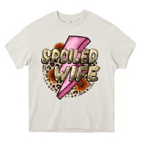 Cream Spoiled Wife Mother's Day Heavy Core Tee - CowGirlArtShop