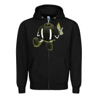 Black self destruction Zipper Hoodie - artisFamous
