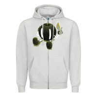 Dove Grey self destruction Zipper Hoodie - artisFamous