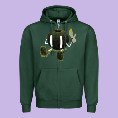 Self Destruction Zipper Hoodie Designed By Artisfamous