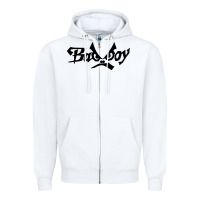 White bad boy Zipper Hoodie - artisFamous