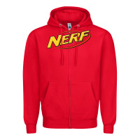 Red Nerf Galaxy Zipper Hoodie - artisFamous